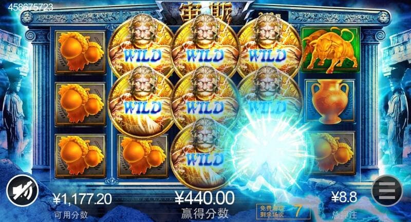 CQ9宙斯老虎机，希腊神话的境界，百搭可以叠加